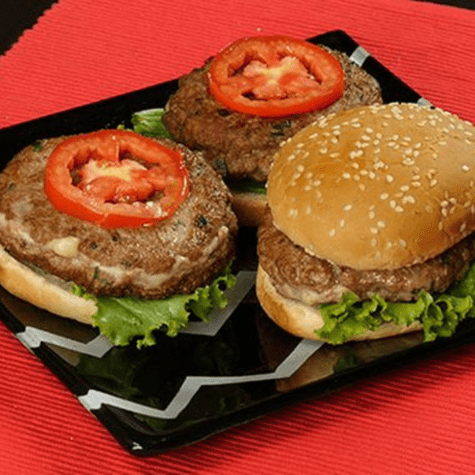 Hamburguesa casera. Hamburguesa casera.