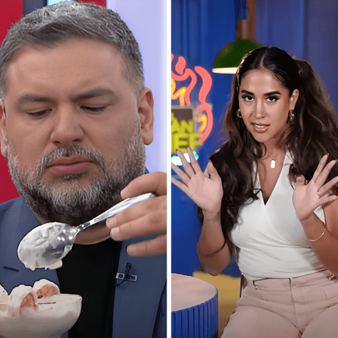 Javier Masías lanza duros comentarios al plato de Melissa Paredes. Javier Masías lanza duros comentarios al plato de Melissa Paredes.