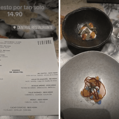 El ciudadano peruano pagó más de 8 mil soles por una cena en Central. El ciudadano peruano pagó más de 8 mil soles por una cena en Central.