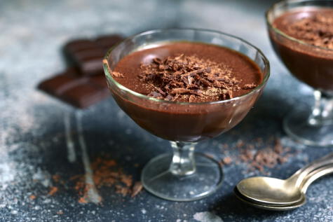 Pudín de chocolate. Pudín de chocolate.