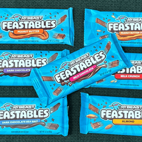 Chocolates Feastables. Chocolates Feastables.