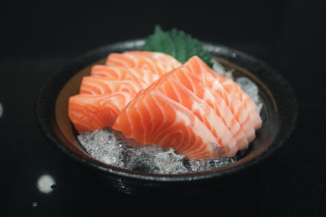Salmón creado en un laboratorio. Salmón creado en un laboratorio.