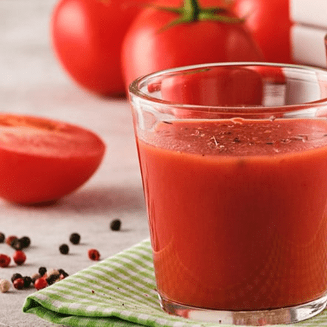 Jugo de tomate.   