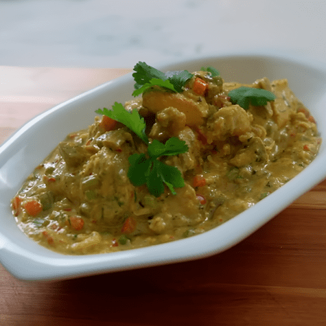  Pollo al curry.   