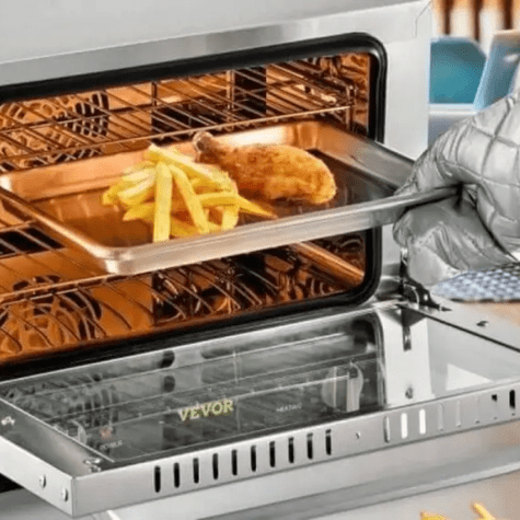 El horno de convección permite preparar platos saludables.   