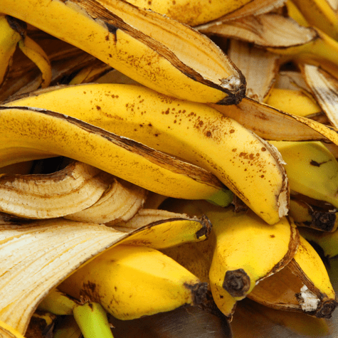 Cáscaras de plátano. Cáscaras de plátano.