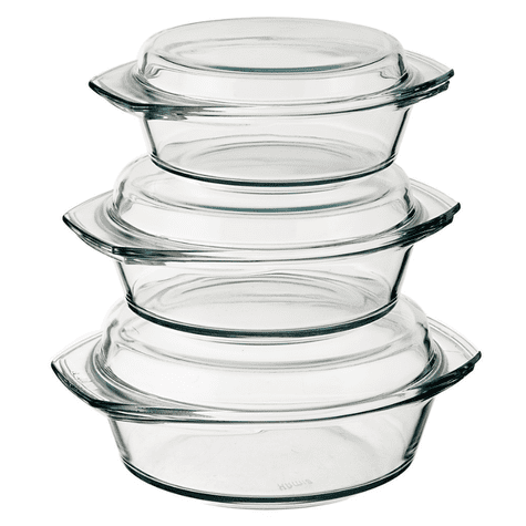  Moldes de vidrio con tapa.   