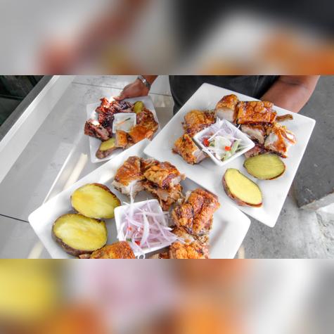 El festival ofrecerá más de 60 stands con platos típicos, incluyendo el emblemático chancho al palo, en diversas versiones. Fuente: Shutterstock. El festival ofrecerá más de 60 stands con platos típicos, incluyendo el emblemático chancho al palo, en diversas versiones. Fuente: Shutterstock.