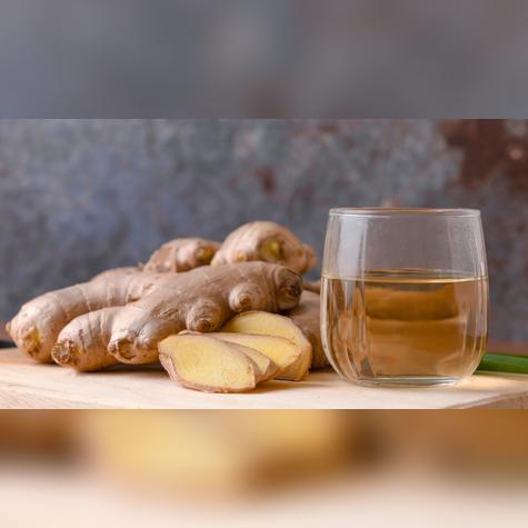 El jengibre es conocido por sus compuestos bioactivos que aportan propiedades antiinflamatorias y antioxidantes. Fuente: Shutterstock.   