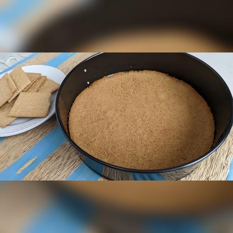 Para la base utiliza galletas de vainilla.   