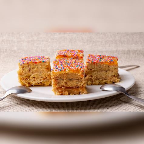 Se recomienda consumir turrón del tamaño de la palma de la mano.   