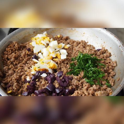 Ingredientes para el arroz tapado.   