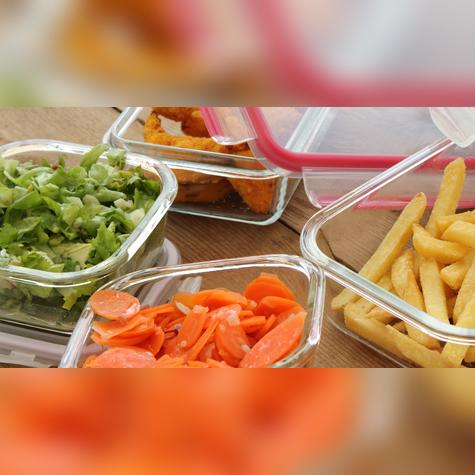 Para mayor seguridad, guarda los alimentos en recipientes herméticos.   