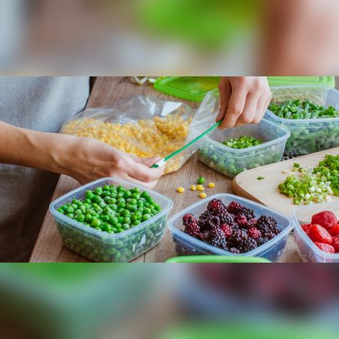 Recuerda ordenar tus comidas por recipientes y fechas.   