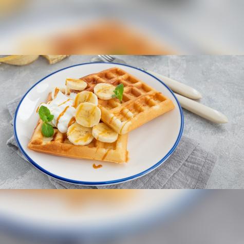 La receta es sencilla: solo tritura las bananas, mezcla con huevo y cocina en una wafflera. Fuente: Shutterstock. La receta es sencilla: solo tritura las bananas, mezcla con huevo y cocina en una wafflera. Fuente: Shutterstock.