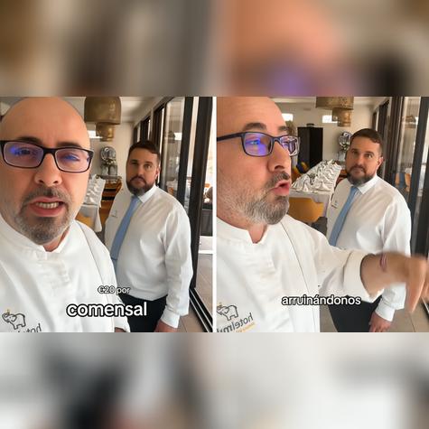 Dueño de local indignado. Dueño de local indignado.