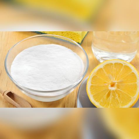Vinagre blanco, bicarbonato de sodio y limón.     Vinagre blanco, bicarbonato de sodio y limón.