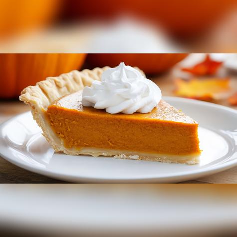 No puede faltar la tarta de calabaza.   