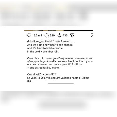 Cuenta de Instagram de Richard Pérez.   