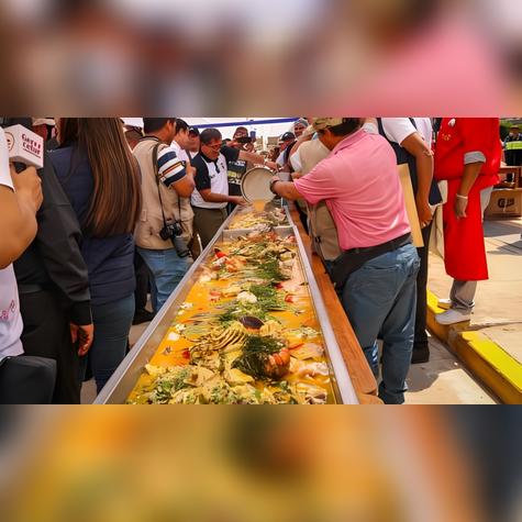 La parihuela más grande del mundo.   