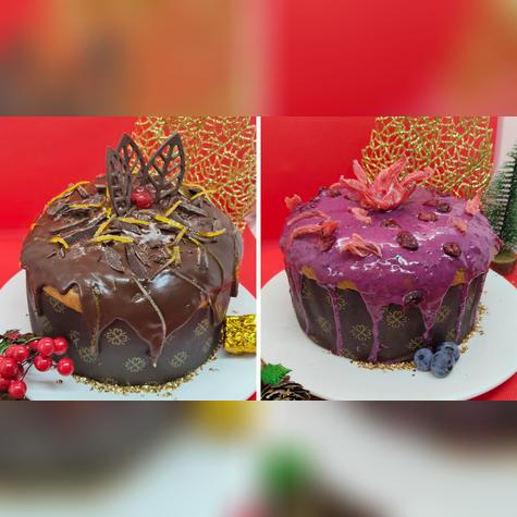 <strong>Clásico chocotón con crema de chocolate y panetón de arándanos con toque de Jamaica y ajonjolí</strong>. <strong>Clásico chocotón con crema de chocolate y panetón de arándanos con toque de Jamaica y ajonjolí</strong>.