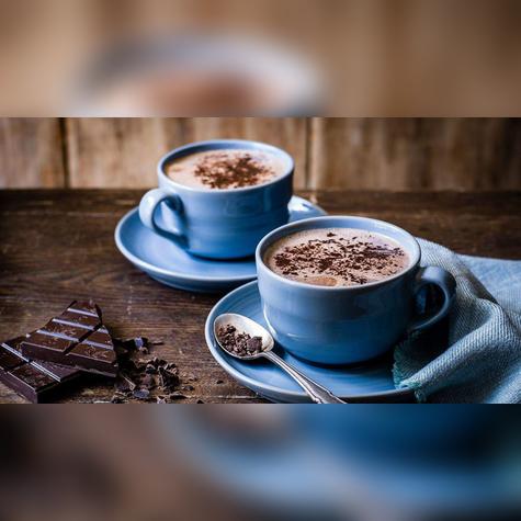 2 tazas de chocolate caliente es suficiente.   