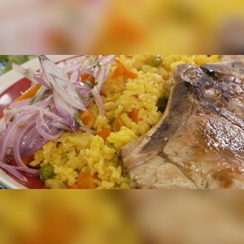 Arroz a la jardinera. Arroz a la jardinera.