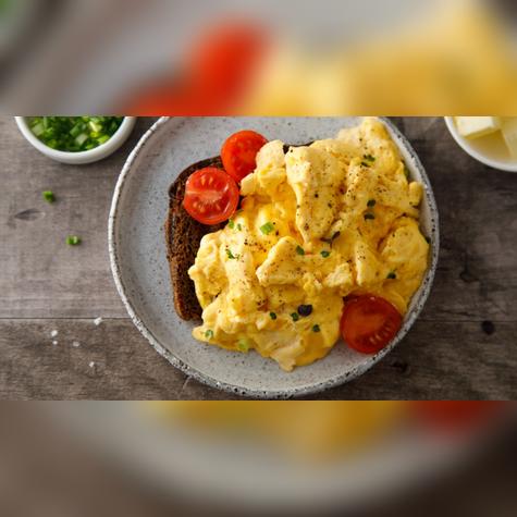 Se recomienda evitar consumir con frecuencia los huevos revueltos. Fuente: Shutterstock.   