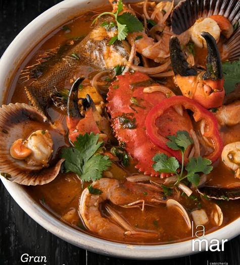 Sopa de parihuela. Sopa de parihuela.