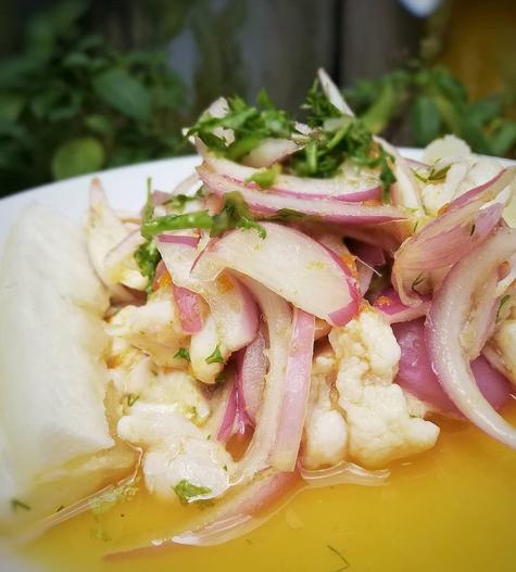 Ceviche de lagarto. Ceviche de lagarto.