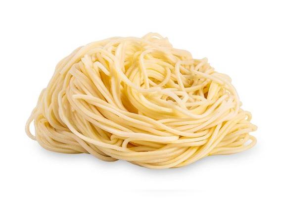 Fideos largos y al dente.   