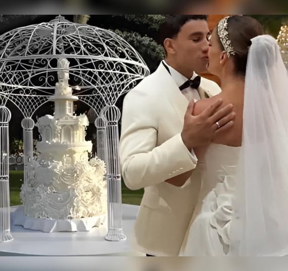 Torta de bodas de Alejandra Baigorria y Said Palao. Torta de bodas de Alejandra Baigorria y Said Palao.