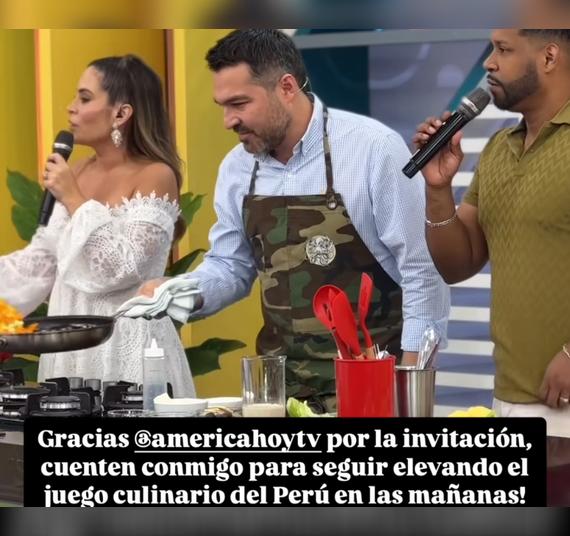 Giacomo Bocchio agradece su invitación a "América Hoy". Giacomo Bocchio agradece su invitación a "América Hoy".