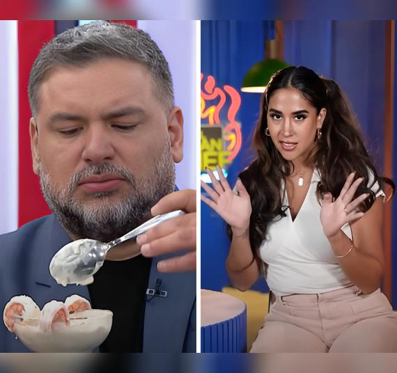 Javier Masías lanza duros comentarios al plato de Melissa Paredes. Javier Masías lanza duros comentarios al plato de Melissa Paredes.
