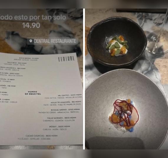 El ciudadano peruano pagó más de 8 mil soles por una cena en Central.   