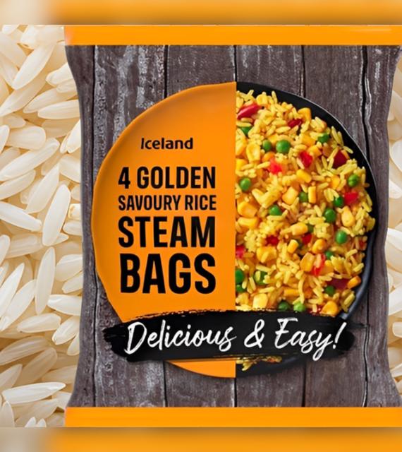  Arroz "4 Golden Savoury Rice Steam Bags".    