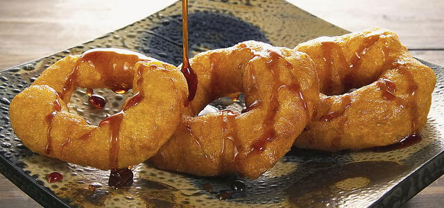 Picarones Picarones con miel