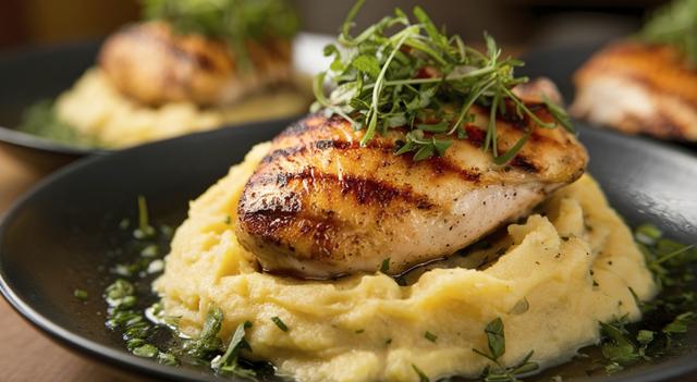 Es crucial no sobre cocinarla; retírala al alcanzar 74°C para asegurar que quede jugosa. Fuente: Shutterstock.   