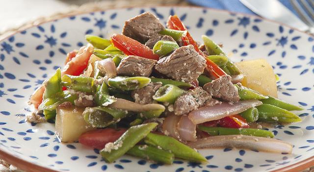 Saltado de vainitas Saltado de vainitas