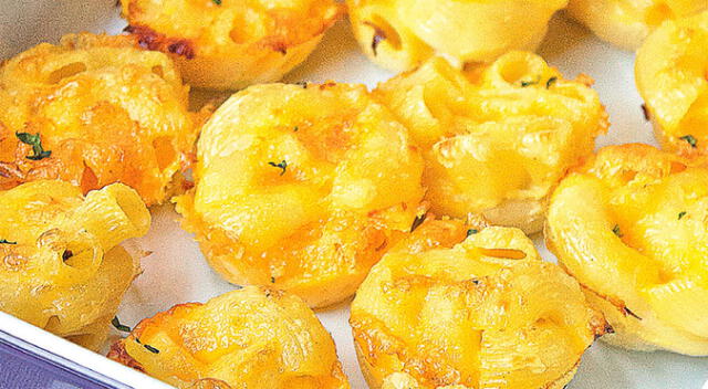 Mini macarrones con queso