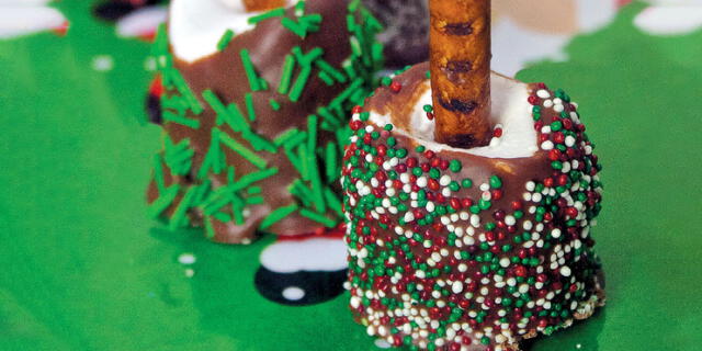 Bastones de marshmallows