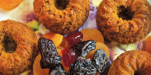 Quequitos con frutas confitadas