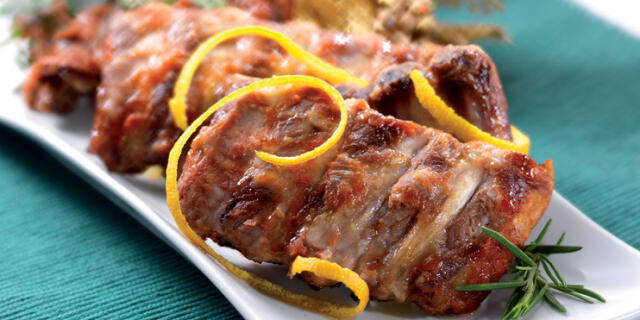 Costillar a la naranja