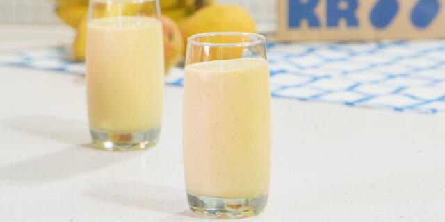 Smoothie de mango y plátano