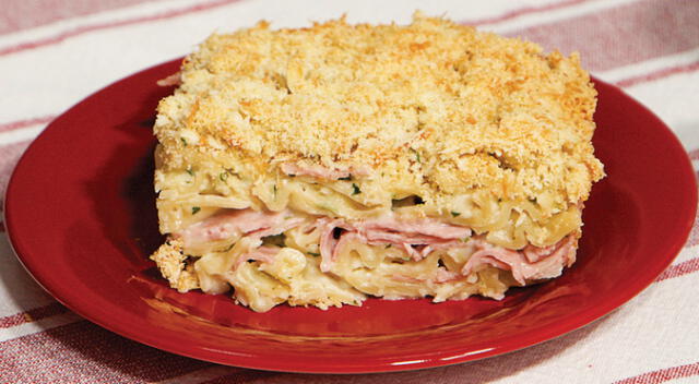 Corbatitas al gratin