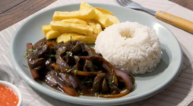Riñón saltado a la criolla