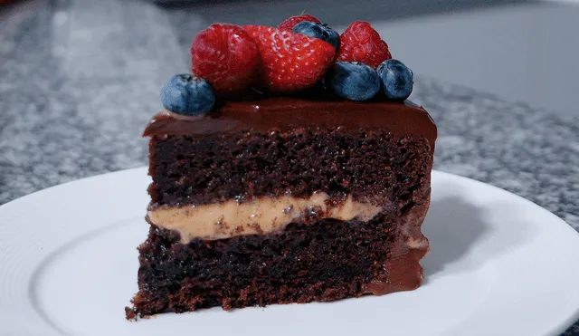 Torta de chocolate con ganache