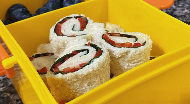 Enrollado de espinaca y queso
