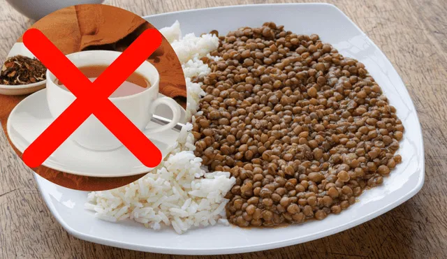Esta es la infusión que no debes tomar si comes lentejas Esta es la infusión que no debes tomar si comes lentejas