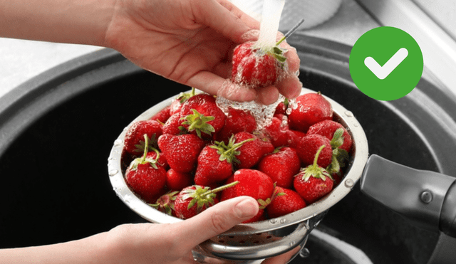 Esta es la forma correcta de lavar las fresas Esta es la forma correcta de lavar las fresas